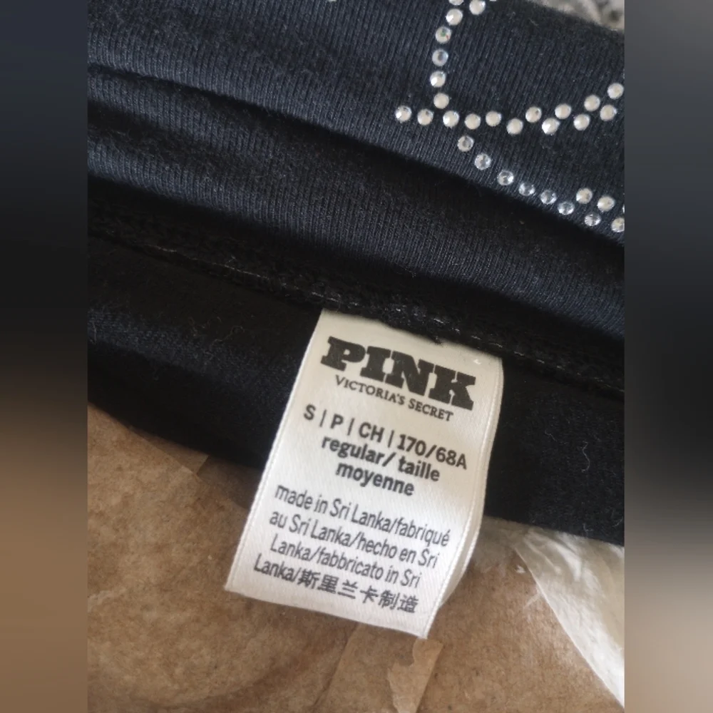 PINK Victoria's Secret Black Leggings with Rhinestones - Picture 4 of 4